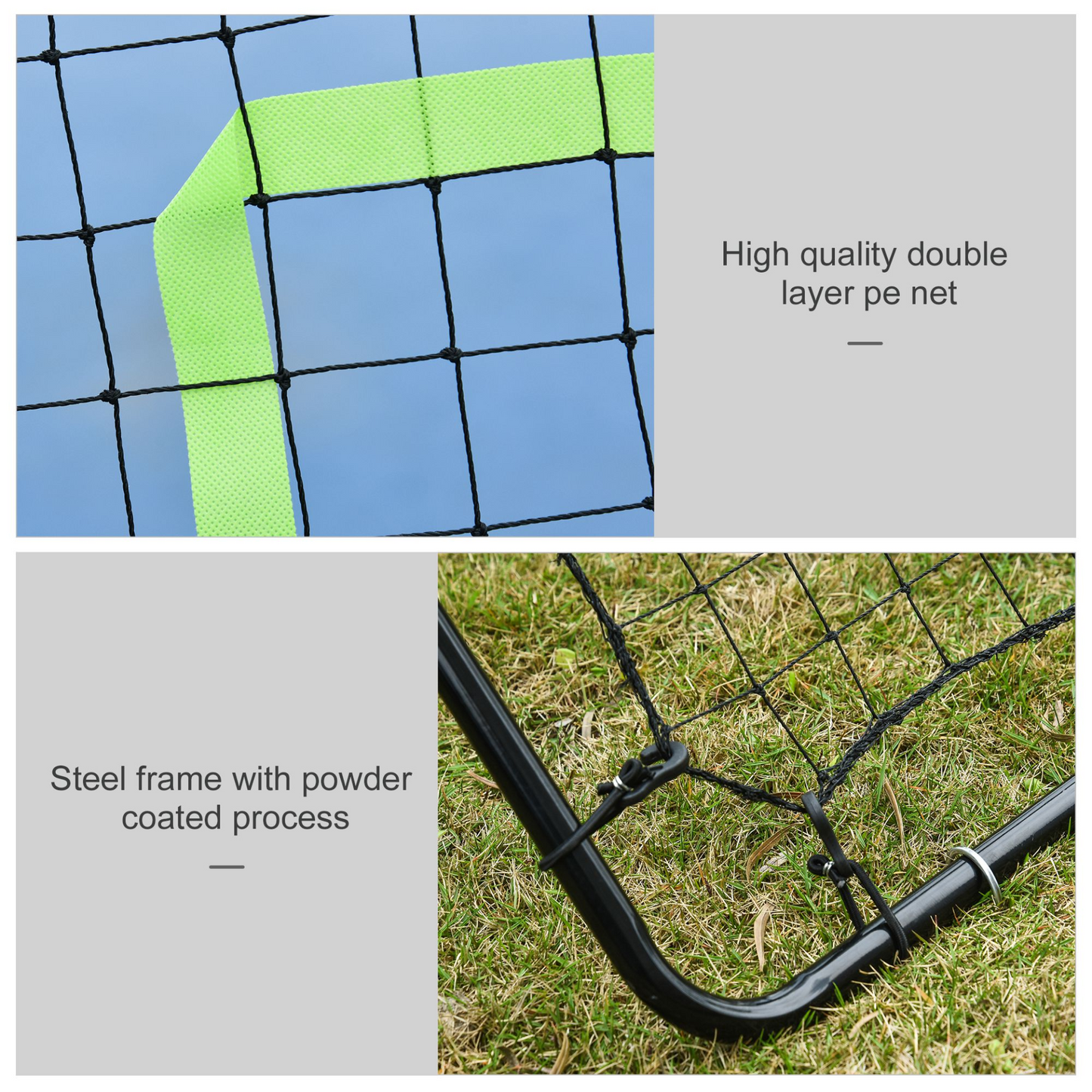 HOMCOM Rebounder Net - Target and Training Equipment for Baseball, Football, and More MyLibelula