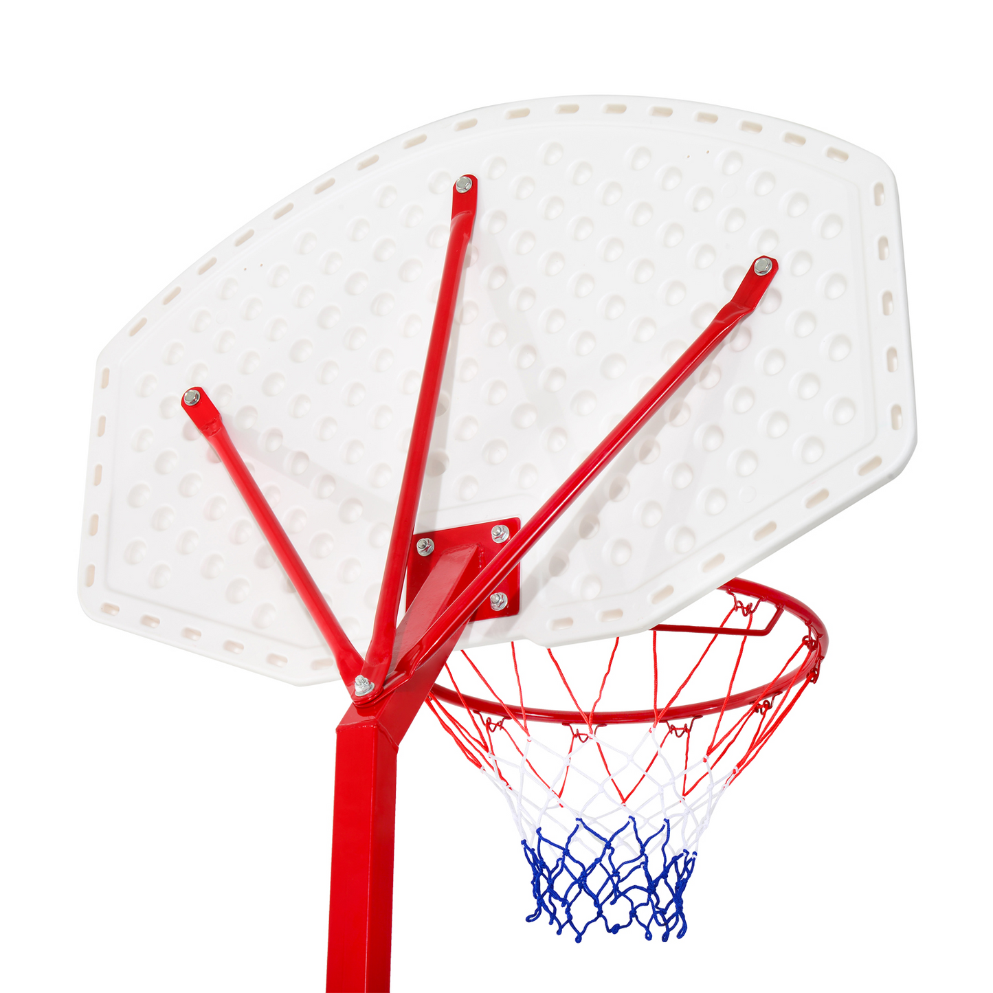 HOMCOM Portable Basketball Hoop Stand | Height Adjustable 210-260cm with Wheels | Perfect for Kids & Adults MyLibelula