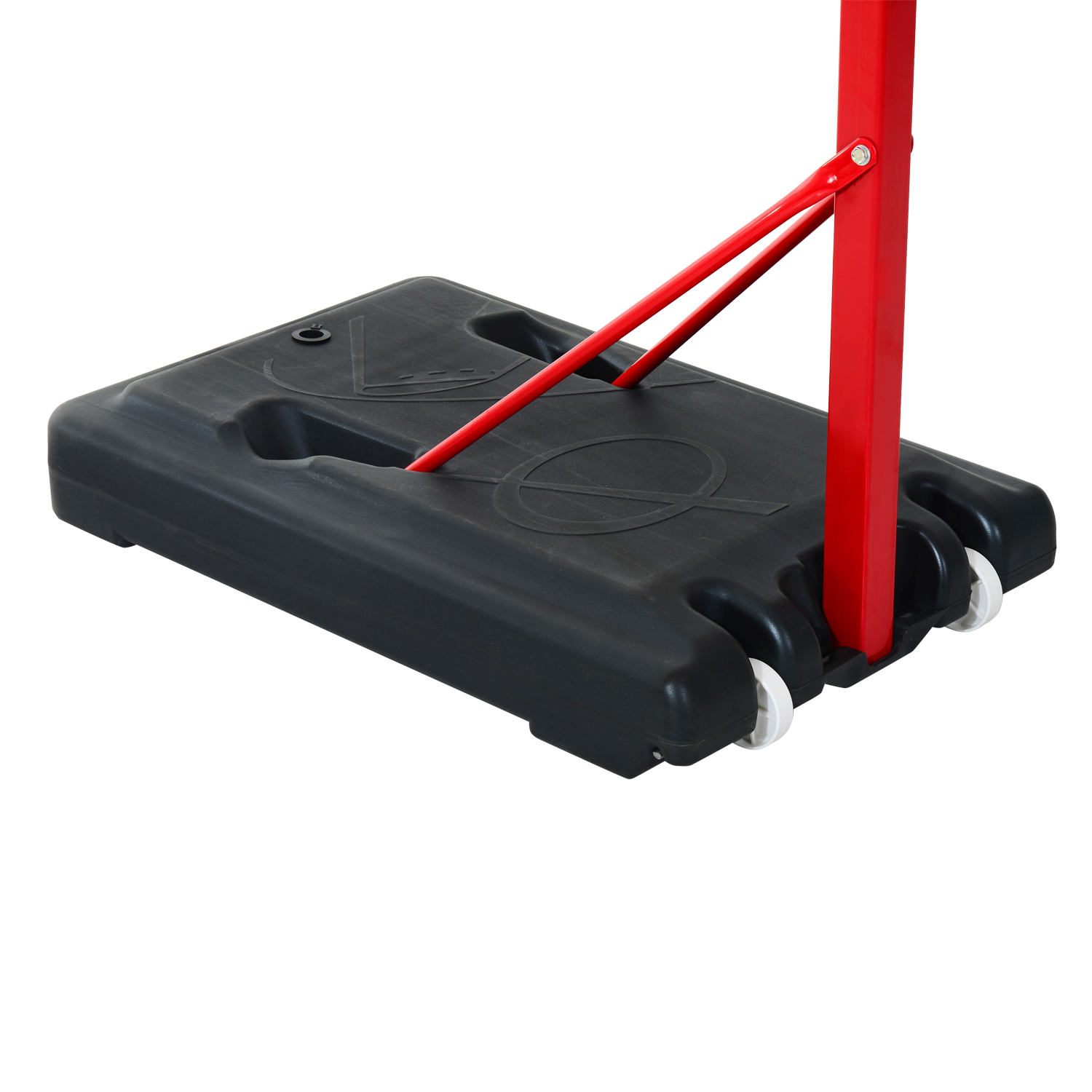 HOMCOM Portable Basketball Hoop Stand | Height Adjustable 210-260cm with Wheels | Perfect for Kids & Adults MyLibelula