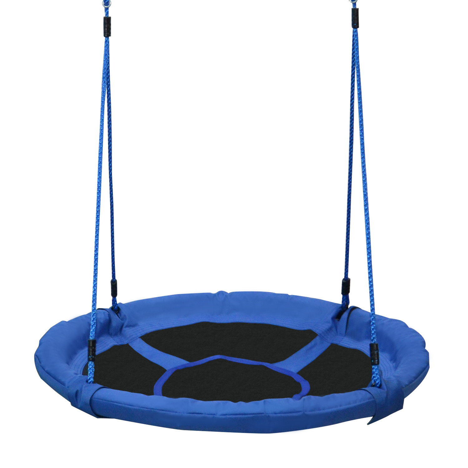 HOMCOM 40 Inch / 100 cm Round Kids Nest Tree Swing Seat - Blue | Outdoor Backyard Fun MyLibelula