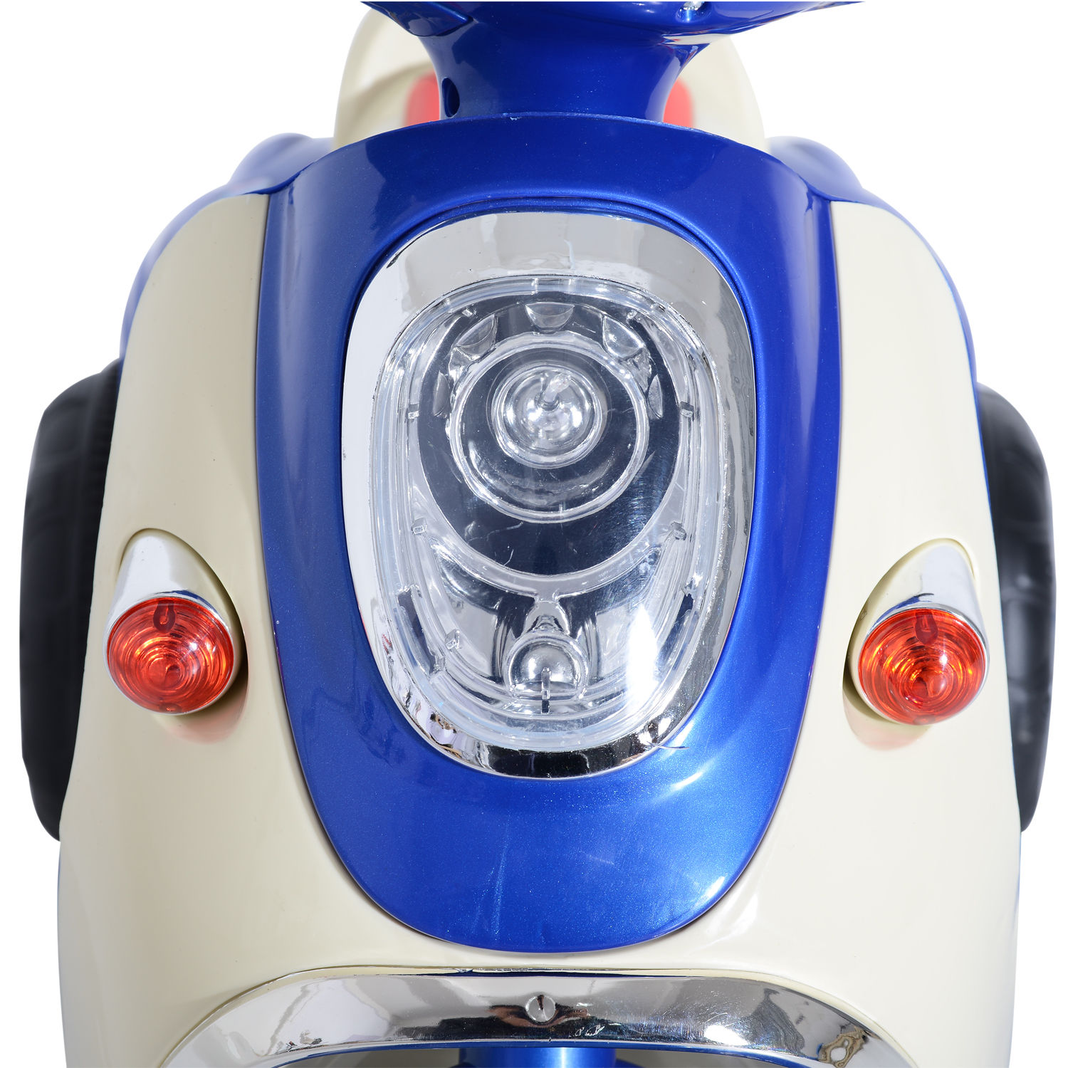 HOMCOM Kids Electric Ride On Toy Car Motorbike Tricycle w/ 6V Battery, LED Headlight & Music - Blue, Ages 3-5 MyLibelula