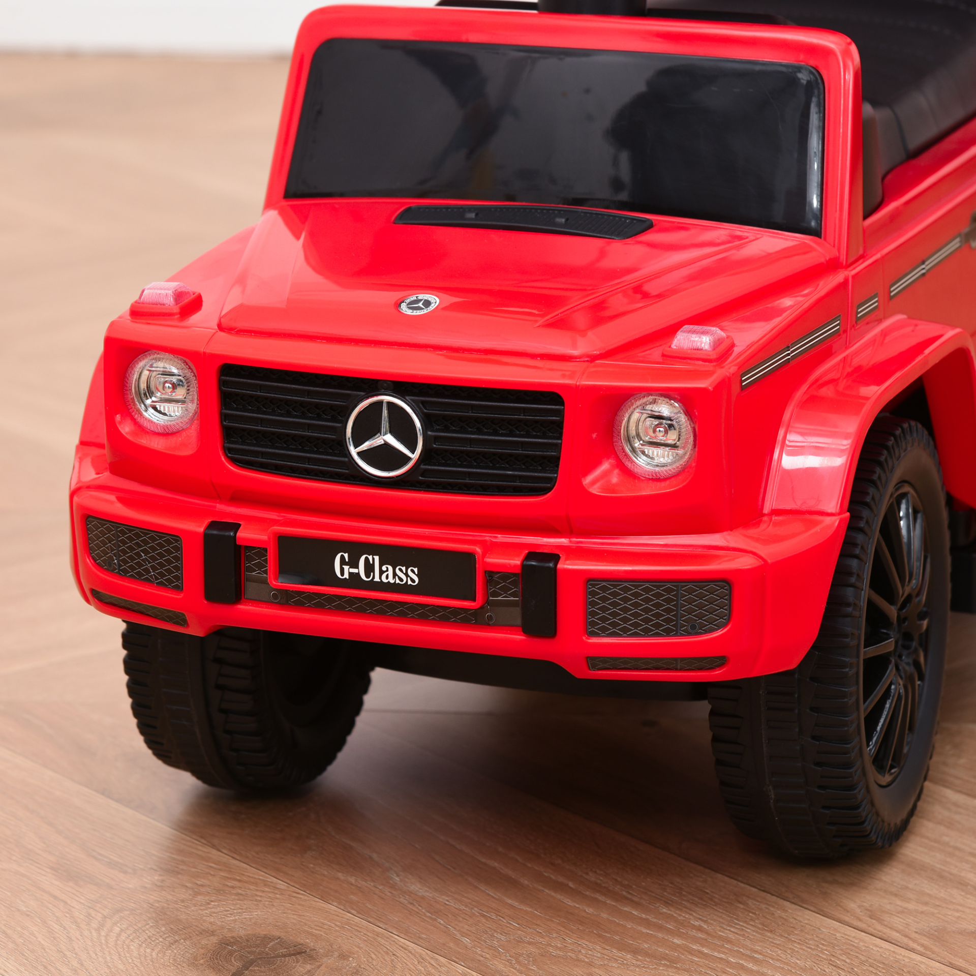 HOMCOM 3 in 1 Kids Ride on Push Car - Licensed Mercedes Benz G350 Walker, Red MyLibelula