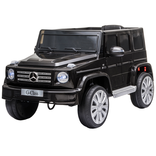 HOMCOM 12V Kids Electric Ride On Car Mercedes Benz G500 - Parental Remote, Music, Lights, MP3, Black MyLibelula