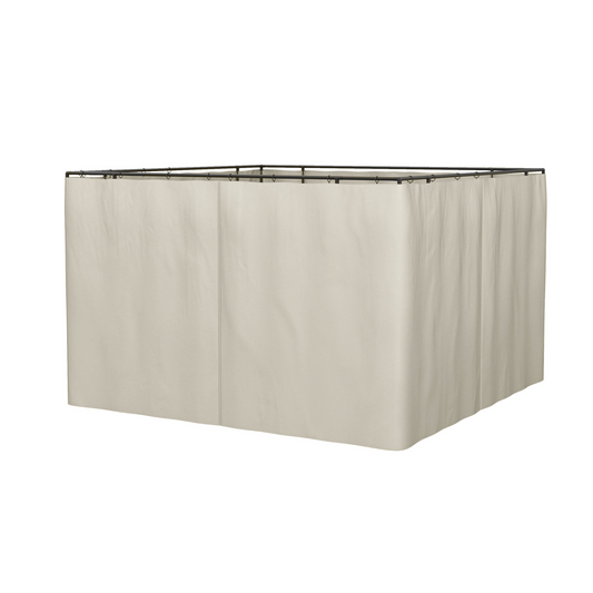 Outsunny 4 Pack Universal Gazebo Replacement Sidewalls - Durable, Weather-Resistant Privacy Panels for 3 x 4m Gazebo Canopy - Beige MyLibelula