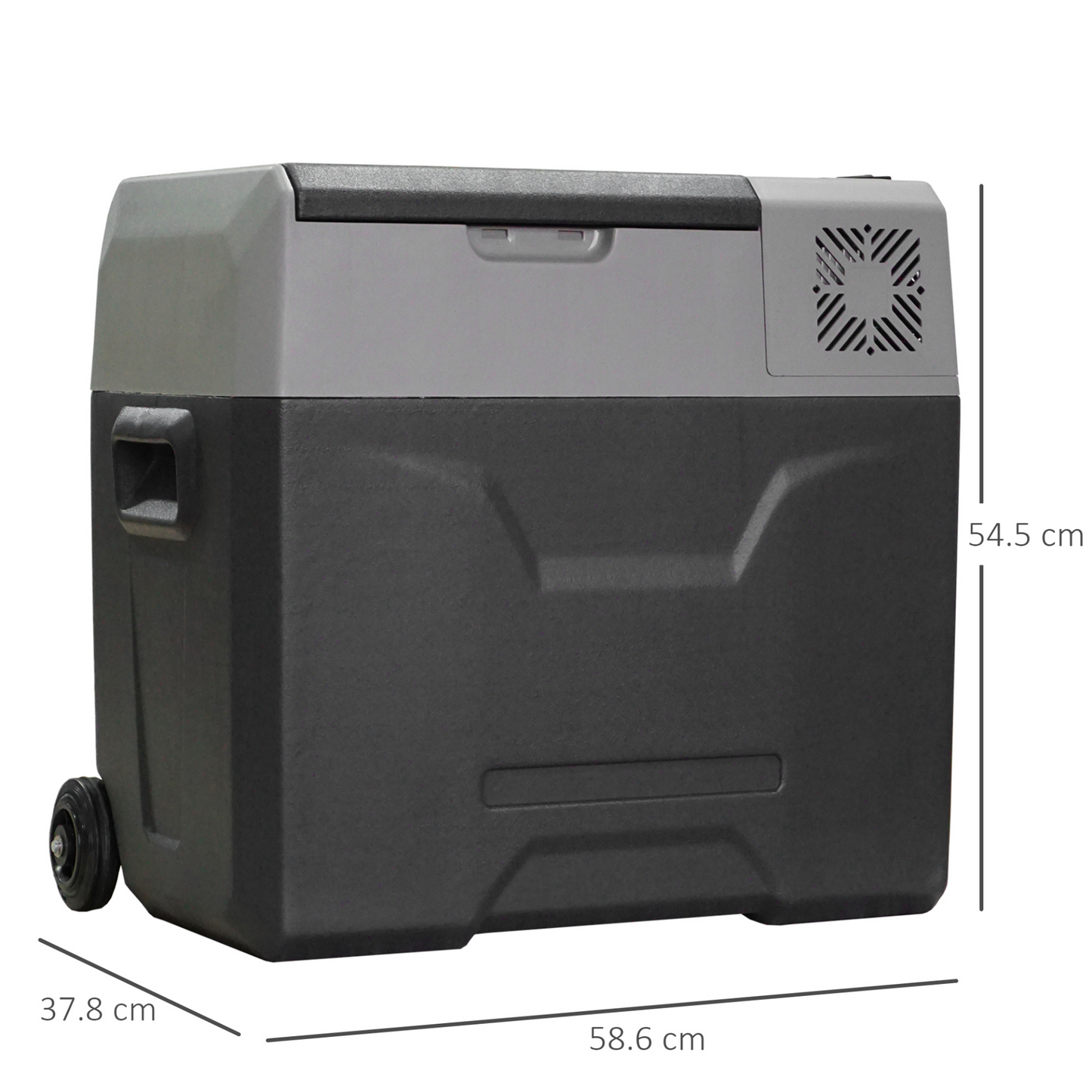 HOMCOM 50L Portable Car Refrigerator with 12/24V Compressor - Perfect for Camping MyLibelula