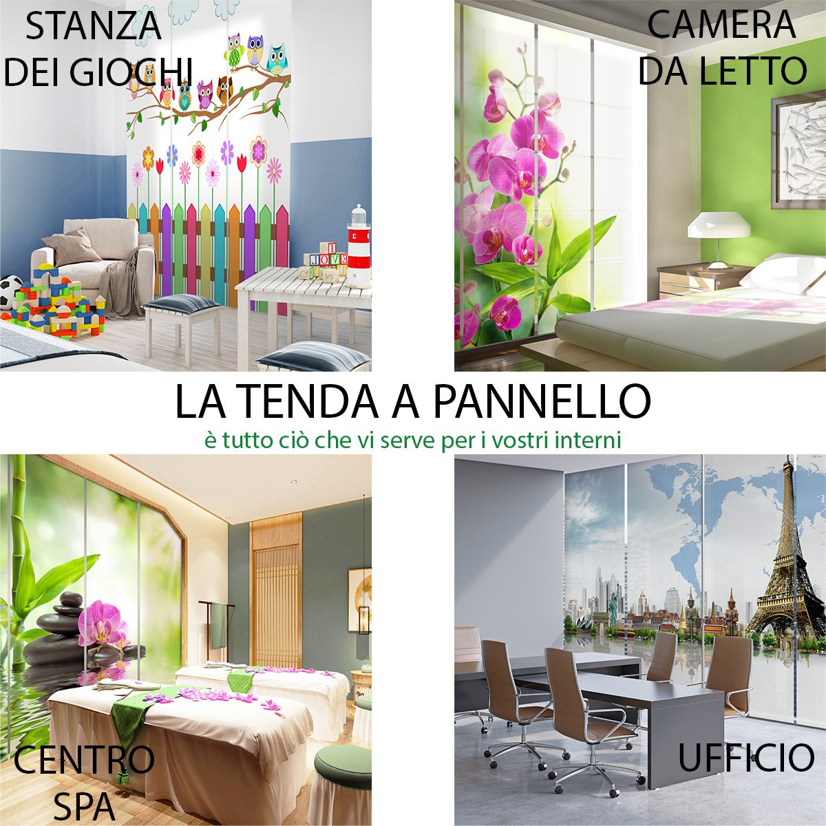 Set di 8 Tende a Pannello Meeresbriese MyLibelula