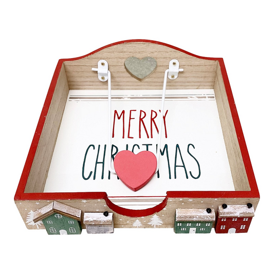 Christmas House Napkin Holder 18cm MyLibelula