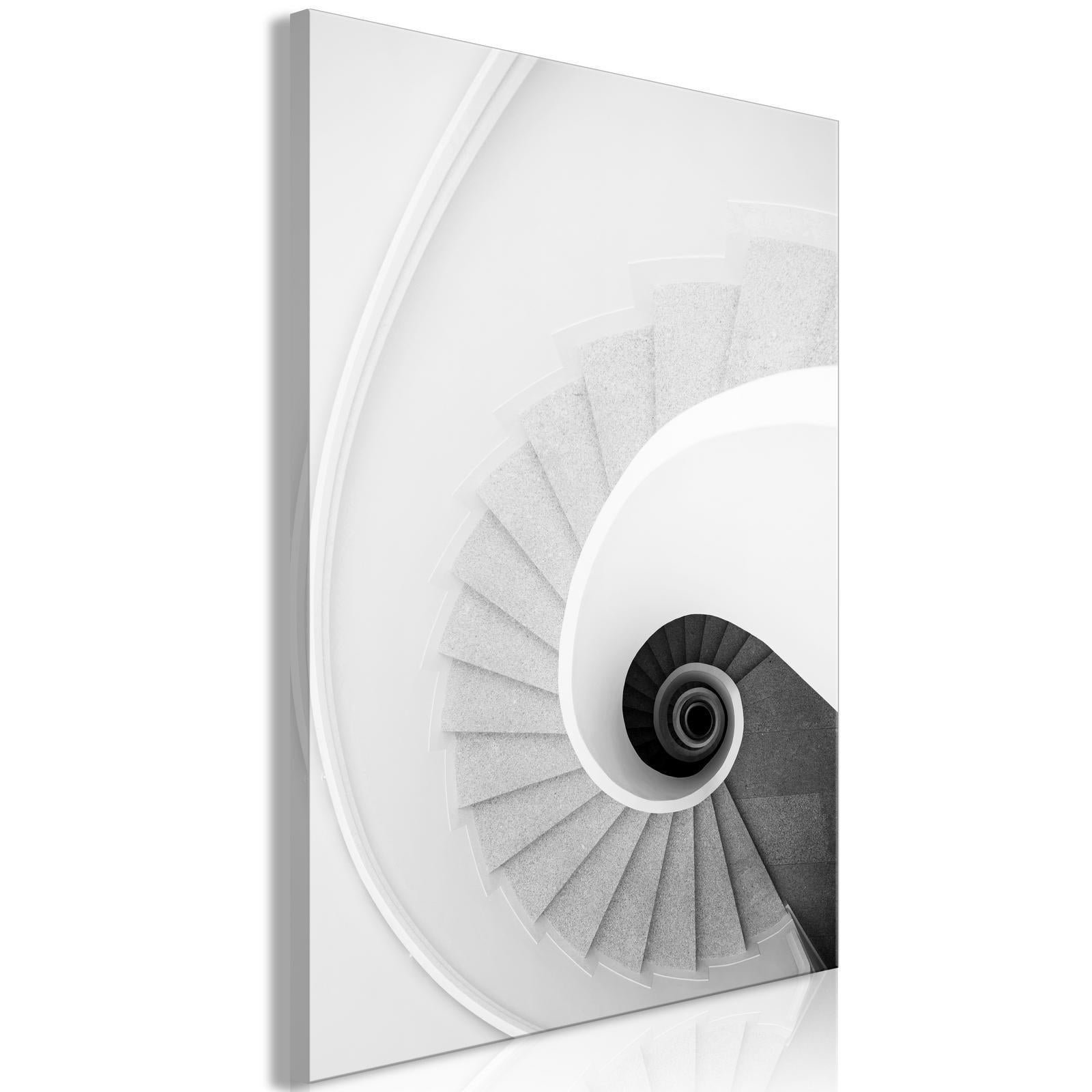 Decorative Wall Painting - White Stairs (1 Part) Vertical MyLibelula