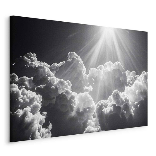 Decorative Wall Painting - Hope in the Clouds: Inspiring Rays of the Sun – Awaken Emotions MyLibelula