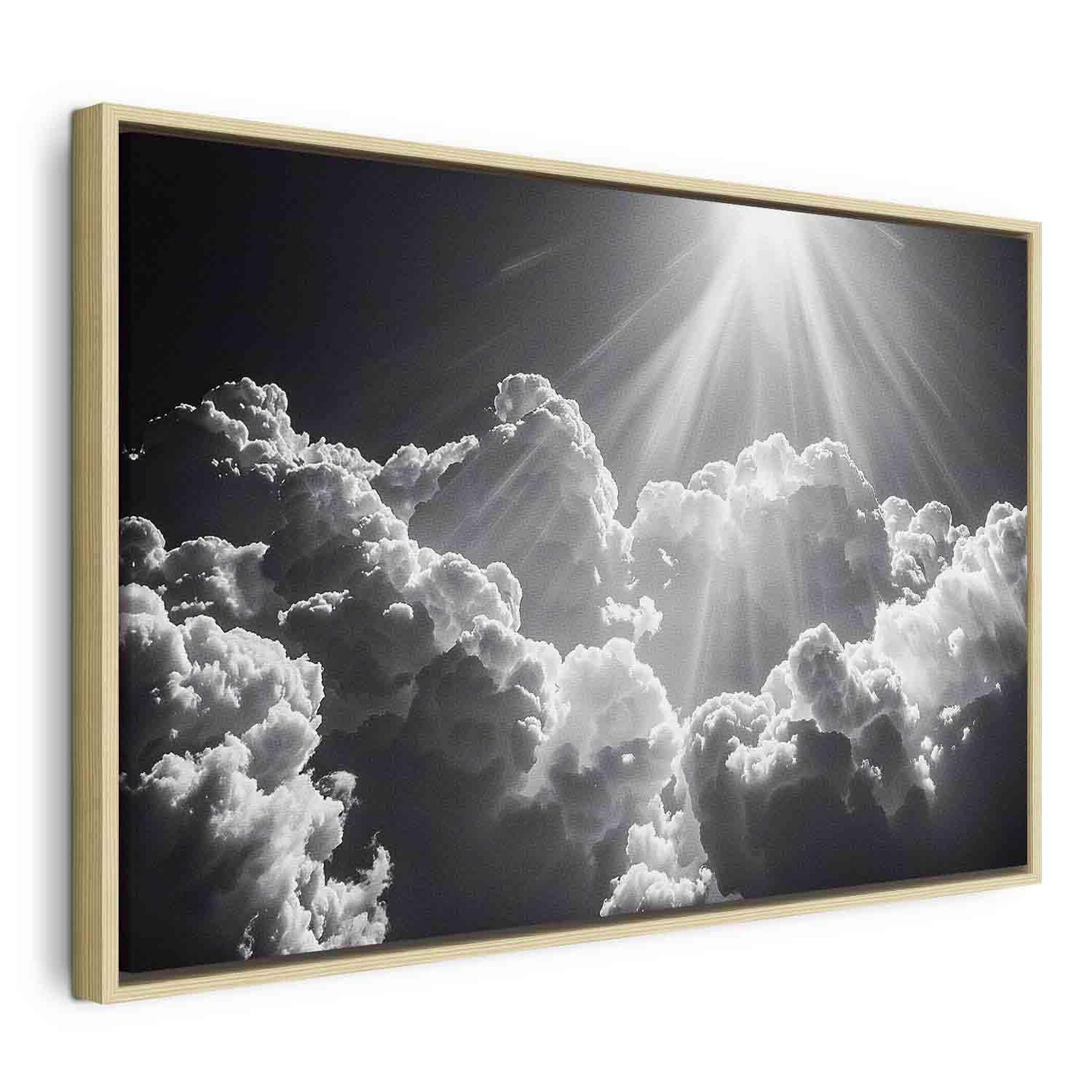 Decorative Wall Painting - Hope in the Clouds: Inspiring Rays of the Sun – Awaken Emotions MyLibelula