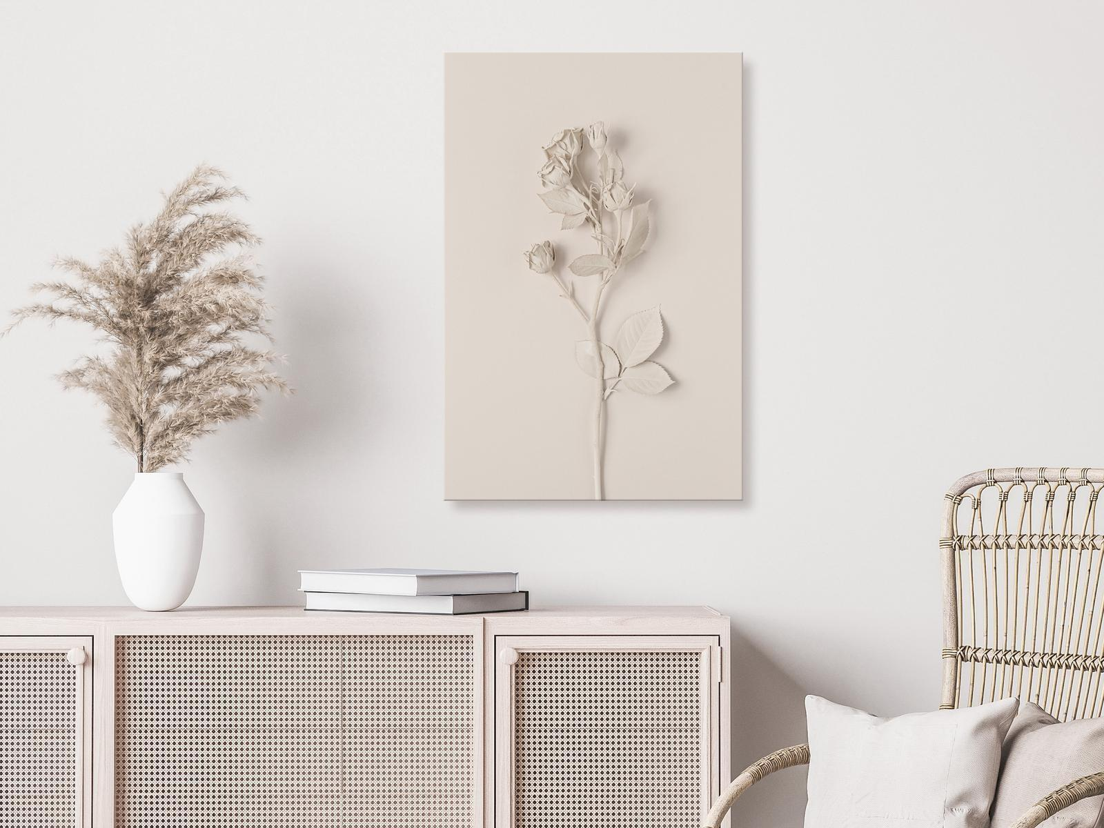 Decorative Wall Painting - Harmonious Rose (1 Part) Vertical MyLibelula