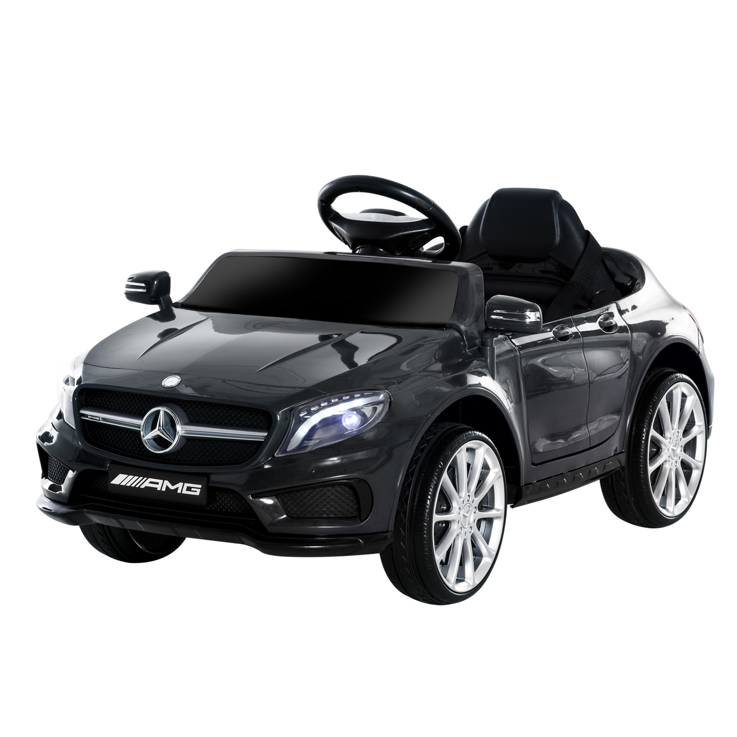 HOMCOM Licensed Mercedes Benz GLA 6V Kids Ride On Car with Music & Remote Control - Black MyLibelula