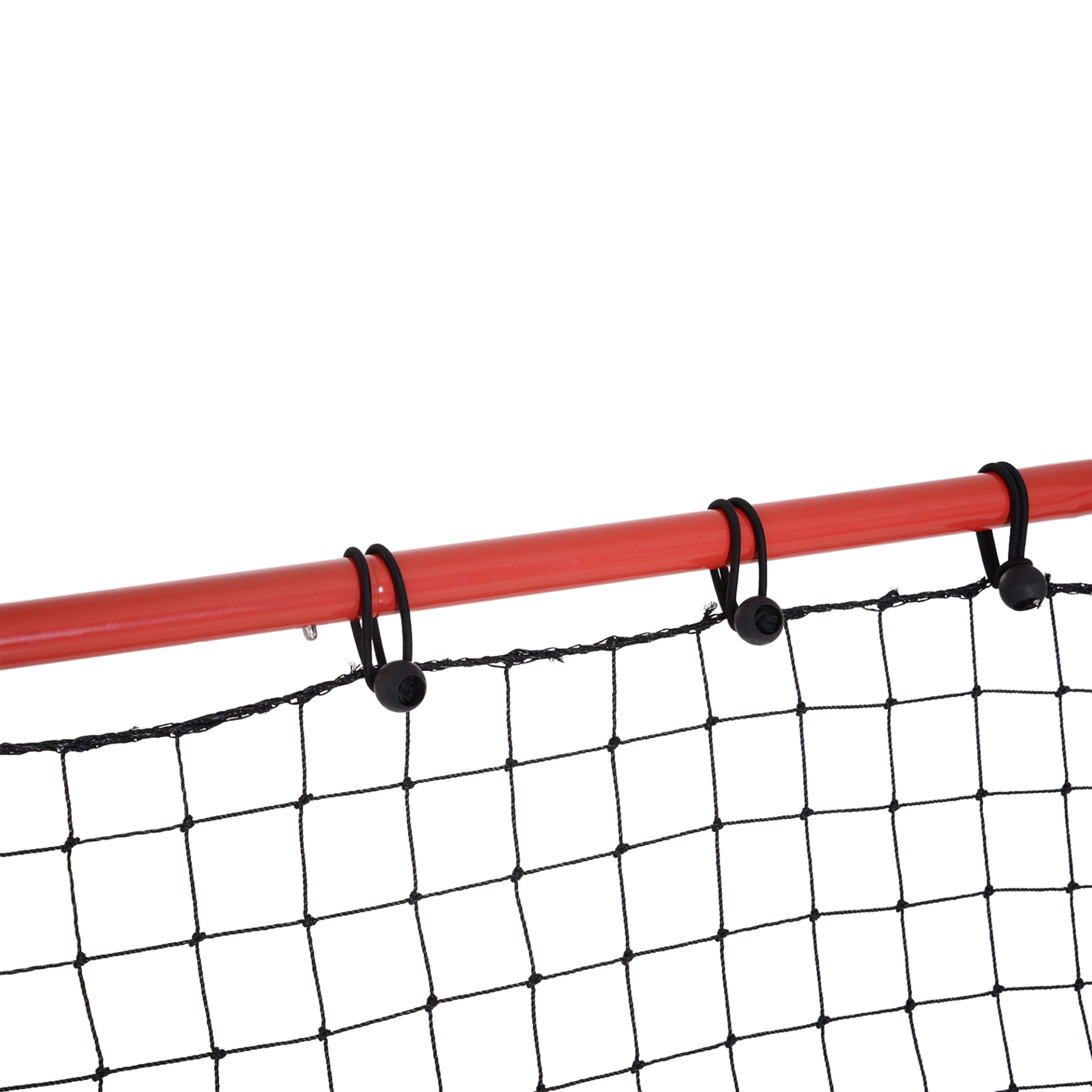 HOMCOM Rebounder Net Kickback Target Goal - Versatile Training Aid for Teens & Adults - Softball, Football, Baseball, Cricket, & Tennis Practice - Red MyLibelula