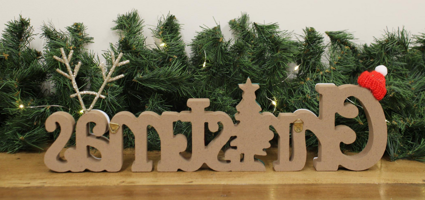 Charming Freestanding Wooden Christmas Decoration - Enhance Your Holiday Decor with Festive Flair MyLibelula