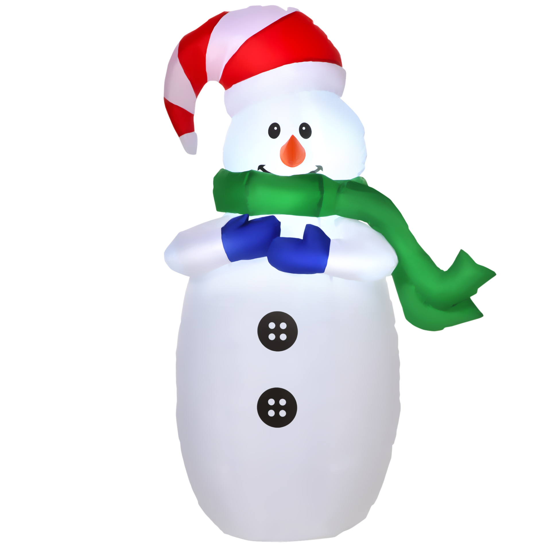 HOMCOM 4ft Inflatable Standing Christmas Decoration - Large Waterproof Snowman with LED and Inflator MyLibelula