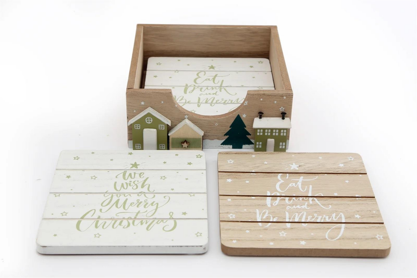 Set Of 4 Christmas Market Coasters MyLibelula