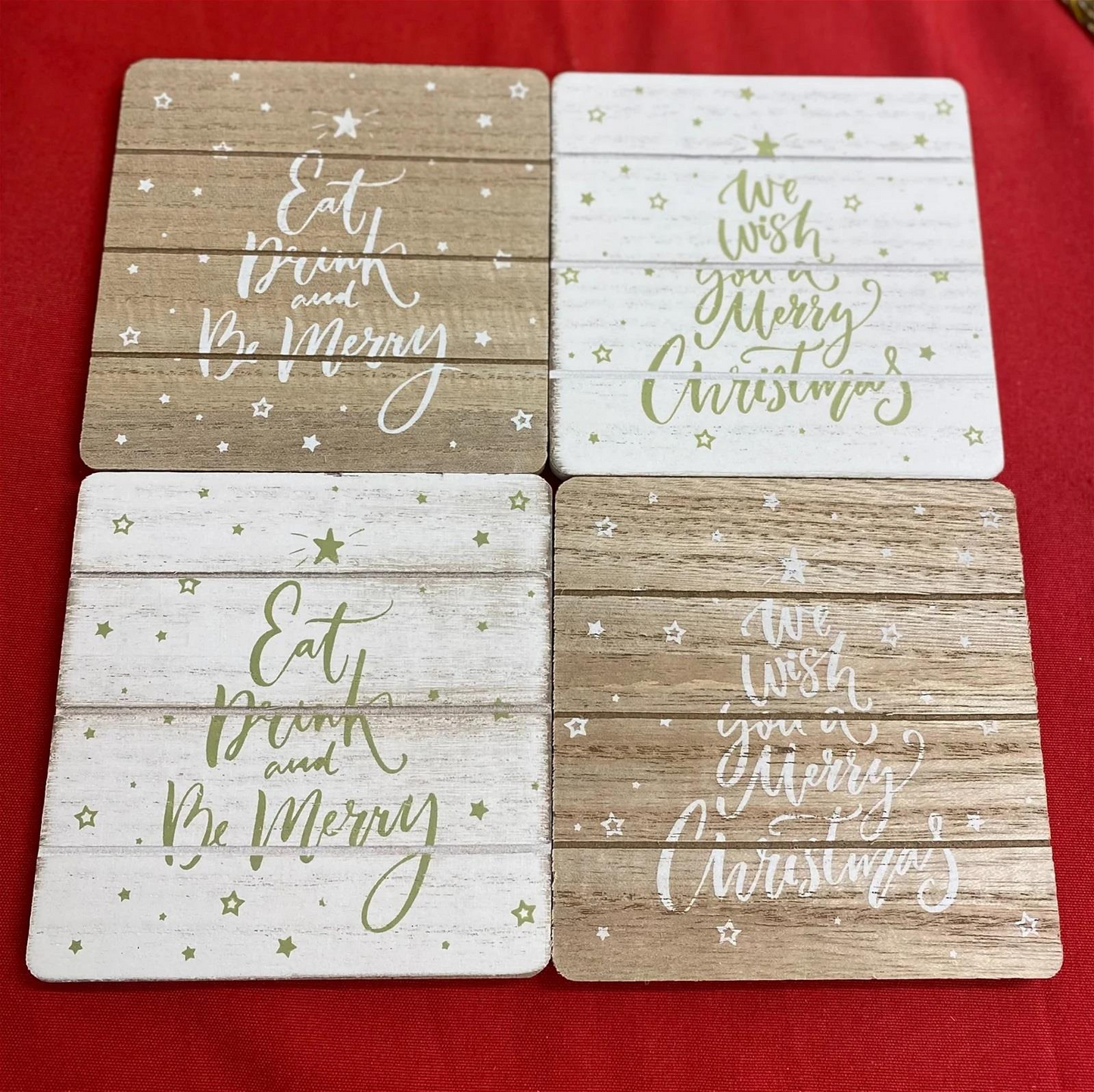 Set Of 4 Christmas Market Coasters MyLibelula