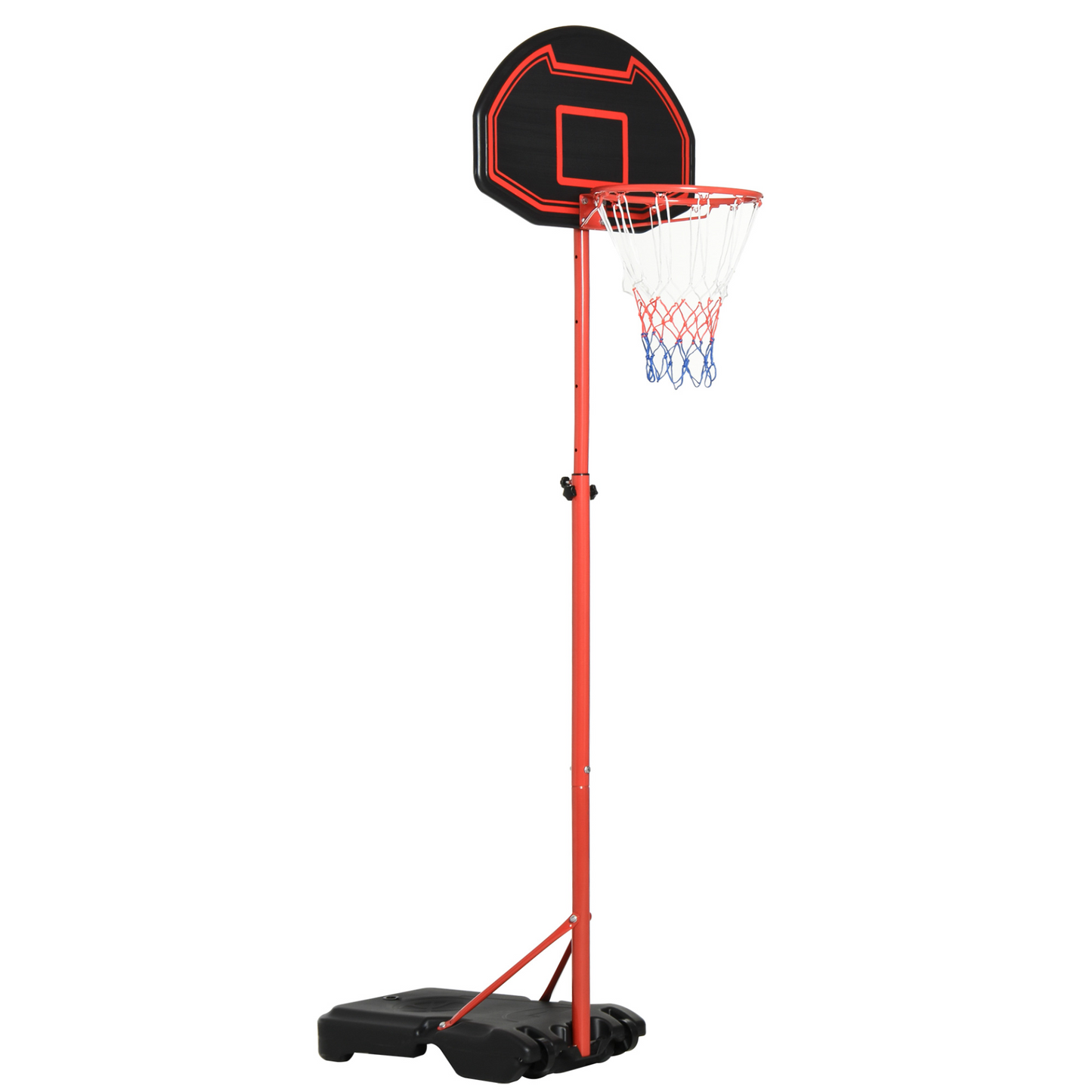 HOMCOM Adjustable Height Basketball Hoop Stand with Wheels - Portable & Durable for Kids Sports Fun MyLibelula