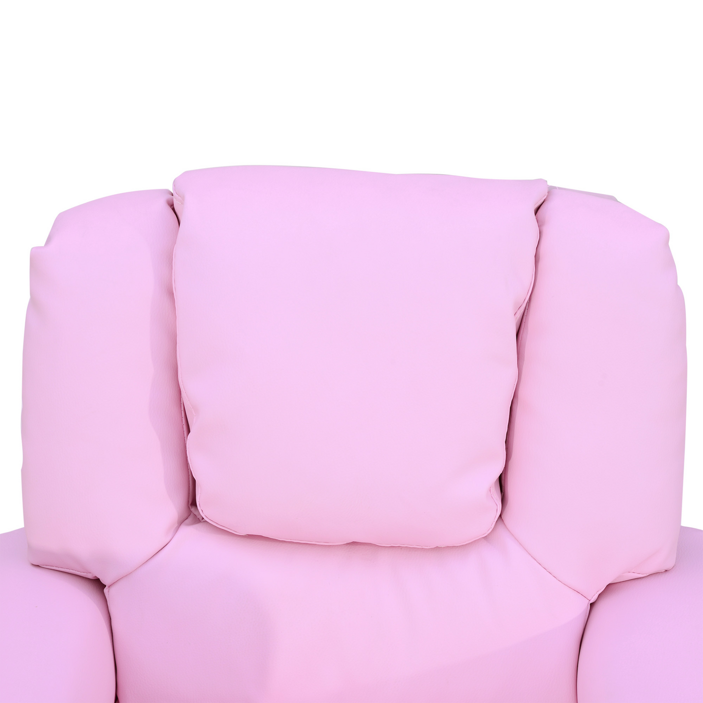 HOMCOM Kids Pink Recliner Lounger Armchair with Cup Holder – PU Leather Look MyLibelula