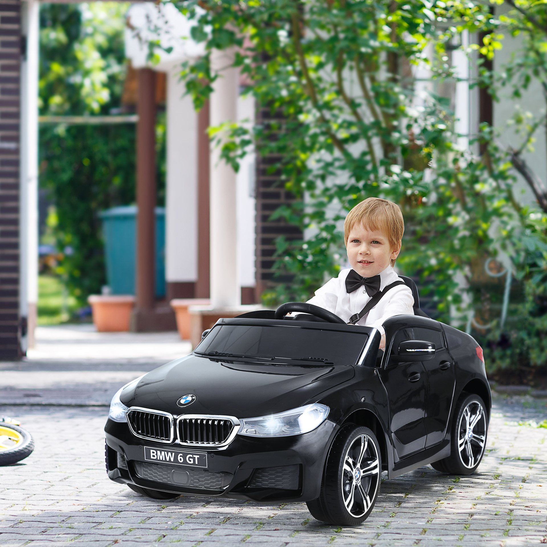 HOMCOM Electric Kids Ride On Car - BMW 6GT with Remote, LED Headlights, and Music Play MyLibelula