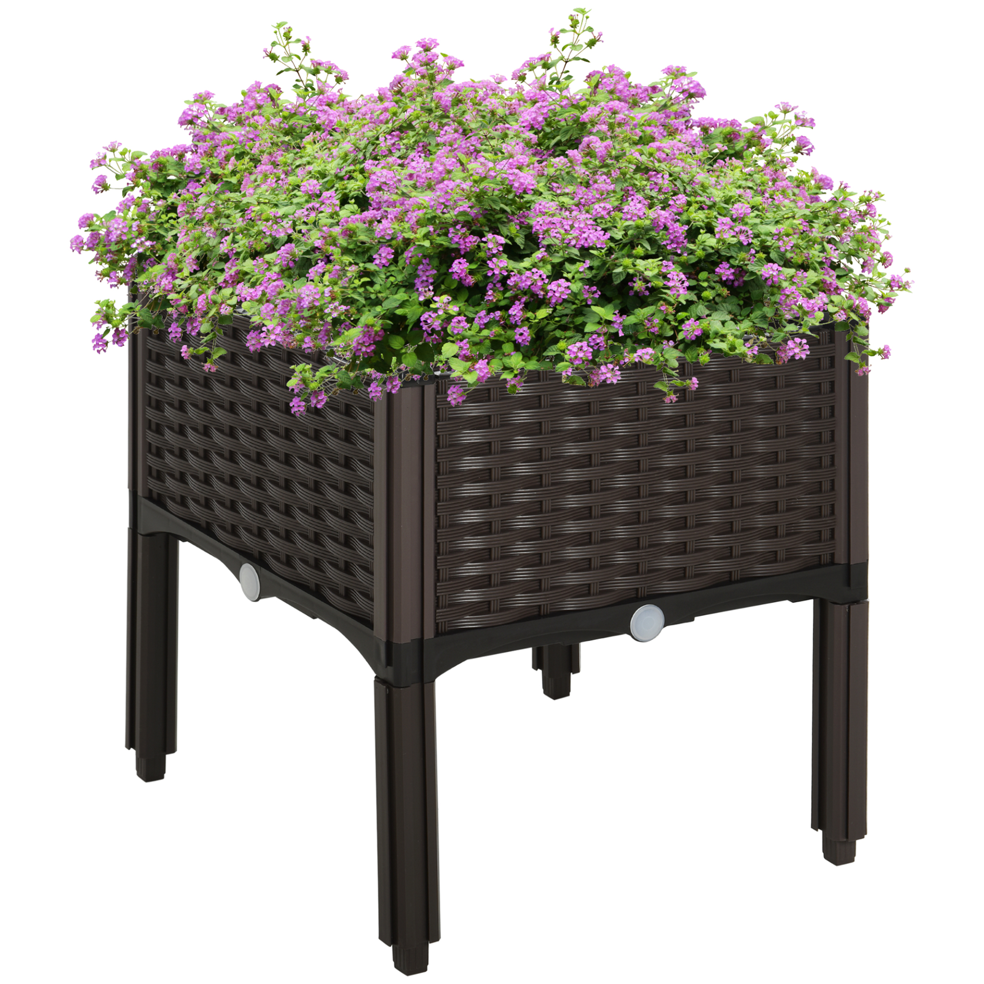 Elevate Your Garden with Outsunny 26L Raised Bed Planter Box - Brown MyLibelula