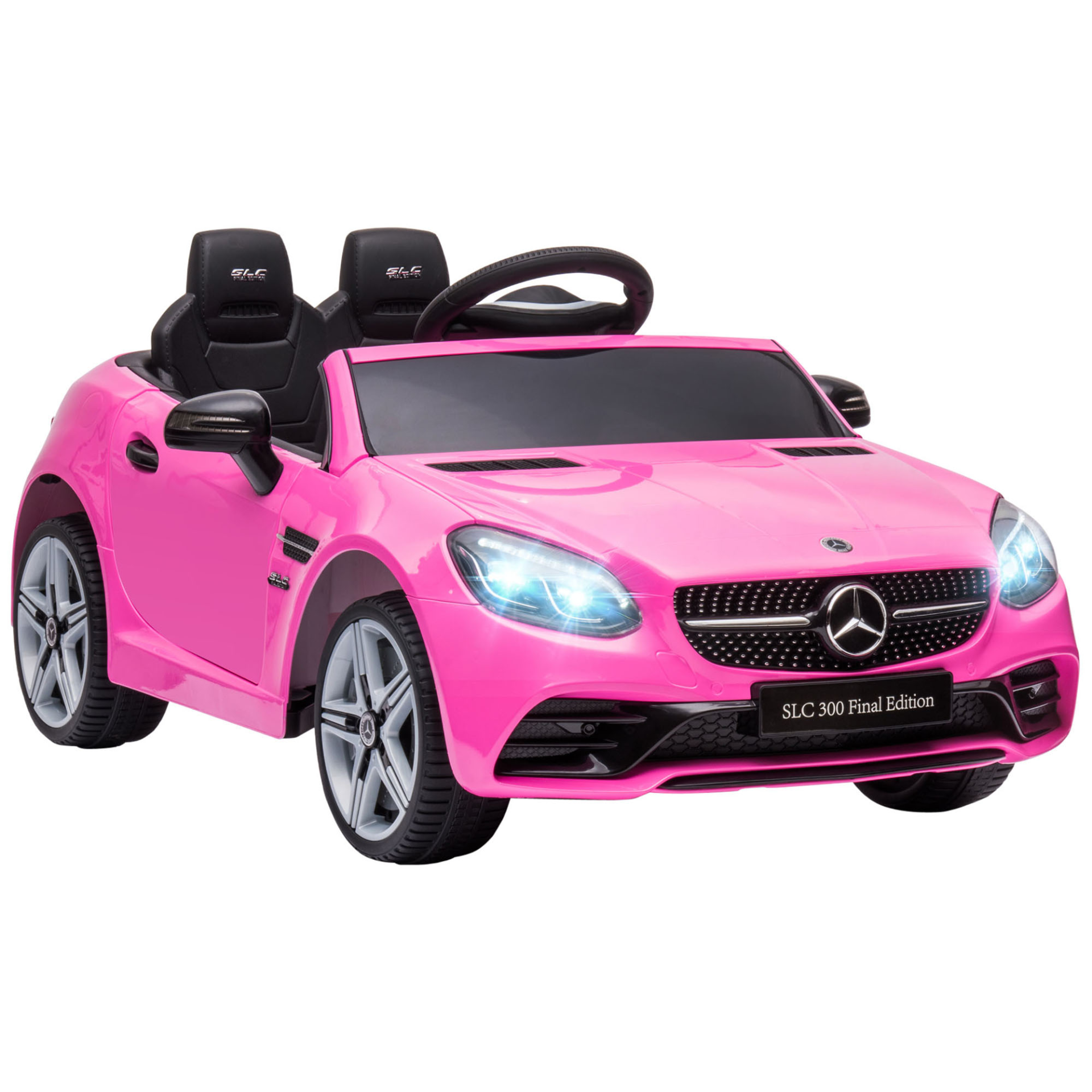 HOMCOM AIYAPLAY Benz SLC 300 12V Kids Electric Ride On Car with Parental Remote - Pink MyLibelula